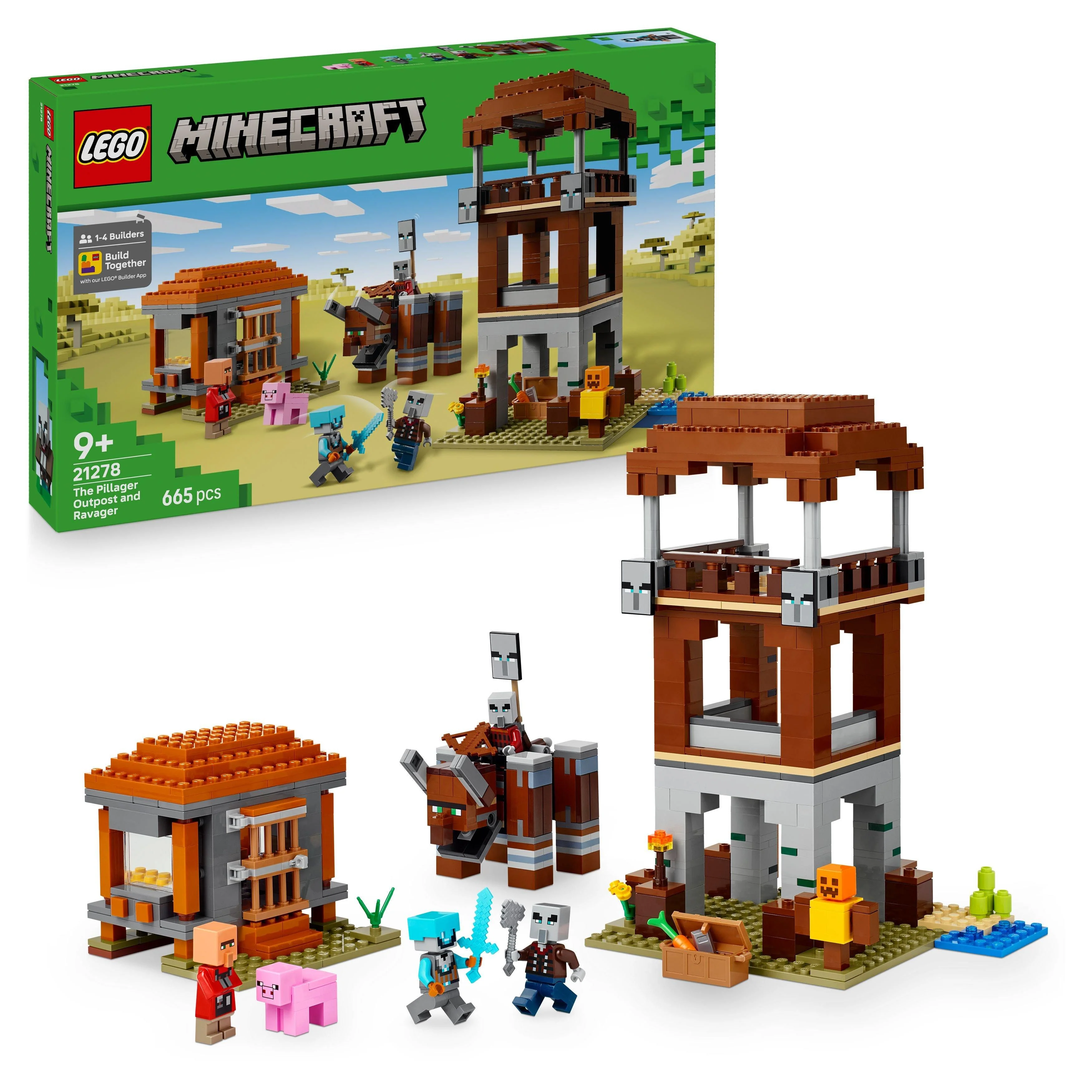 Lego Minecraft The Pillager Outpost and Ravager 21278 - Image 3
