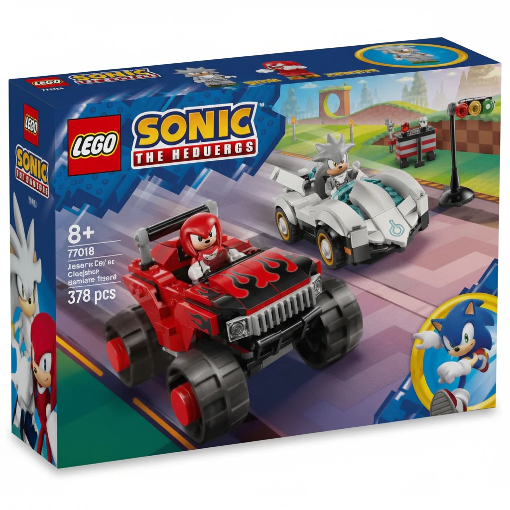 Lego Sonic The Hedgehog Silver's Car vs. Knuckles' Monster Truck 77118