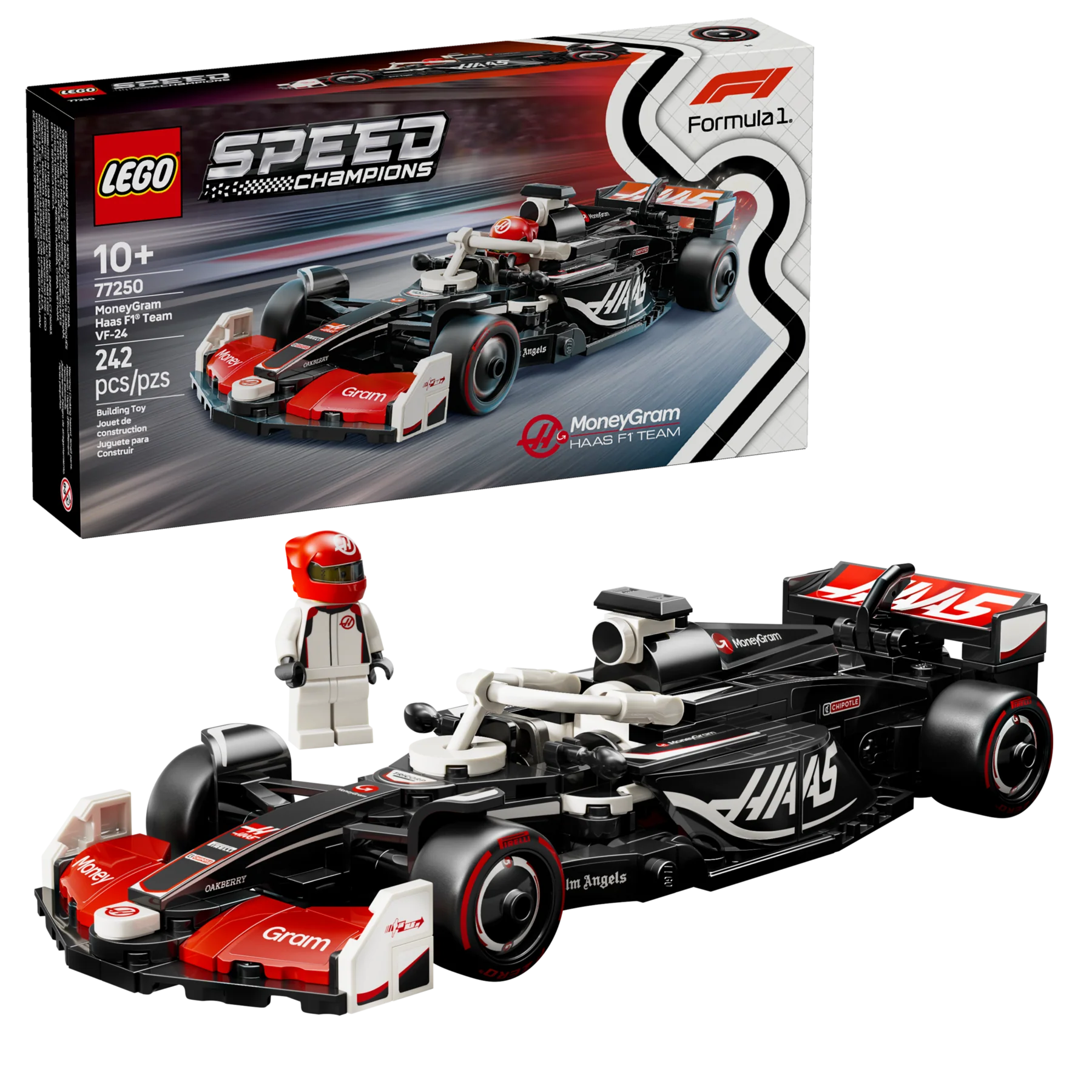 Lego Speed Champions MoneyGram Haas VF-24 F1 77250 - Image 2