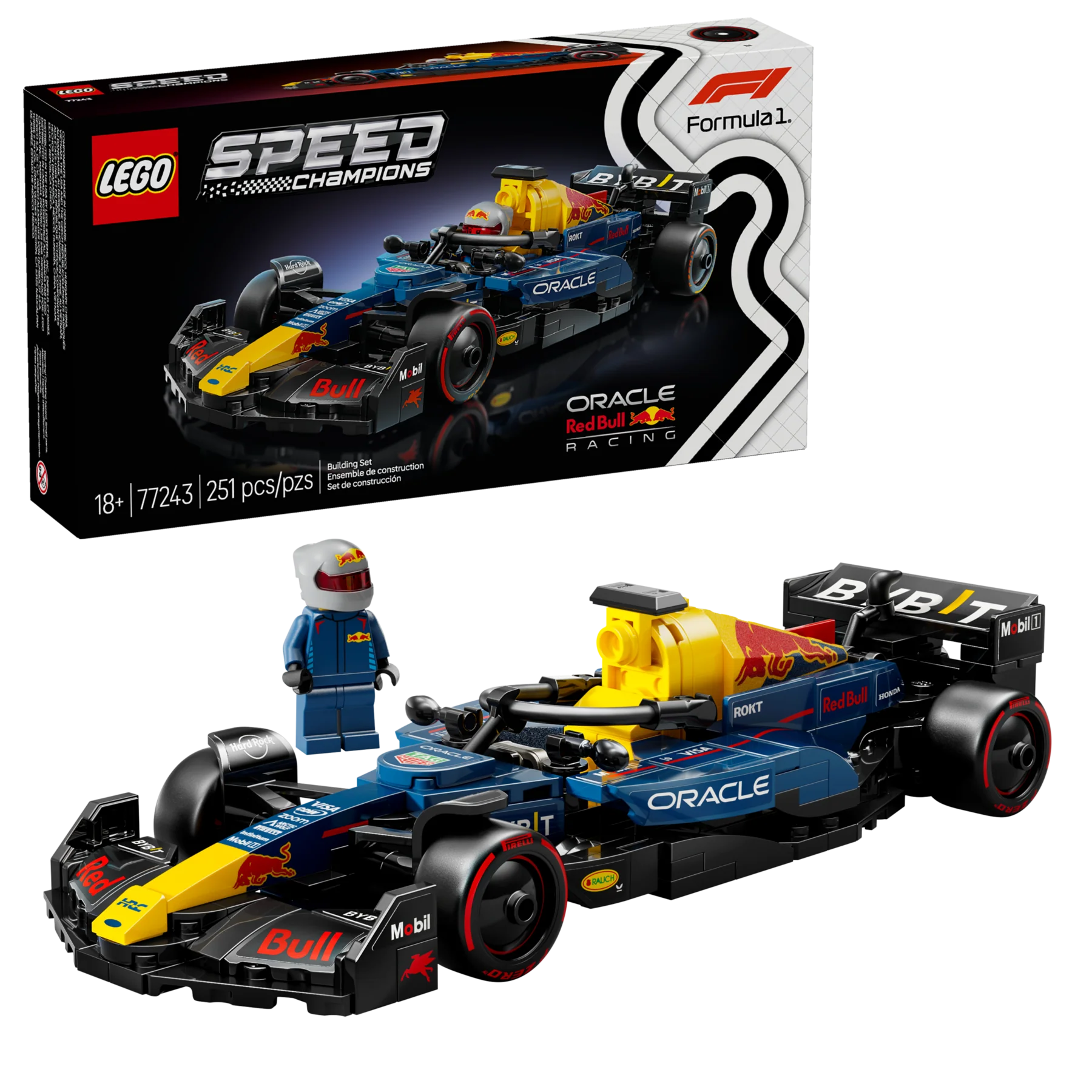 Lego Speed Champions Oracle Red Bull Racing RB20 F1 Race Car 77243 - Image 2