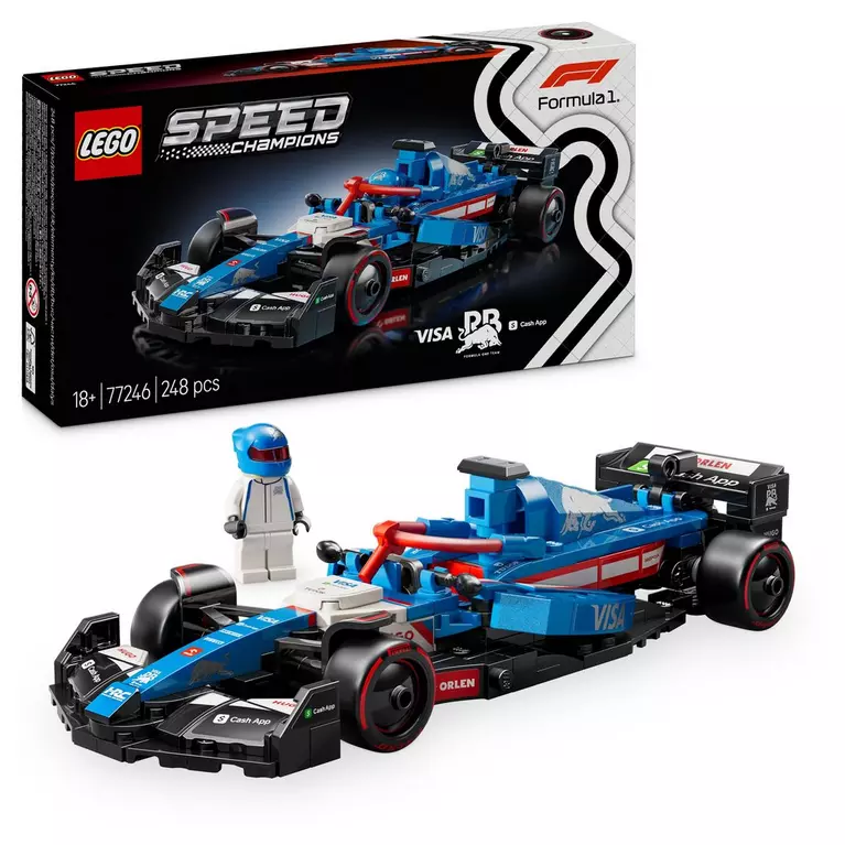 Lego Speed Champions Visa Cash App Racing Bulls VCARB 01 F1 77246 - Image 2