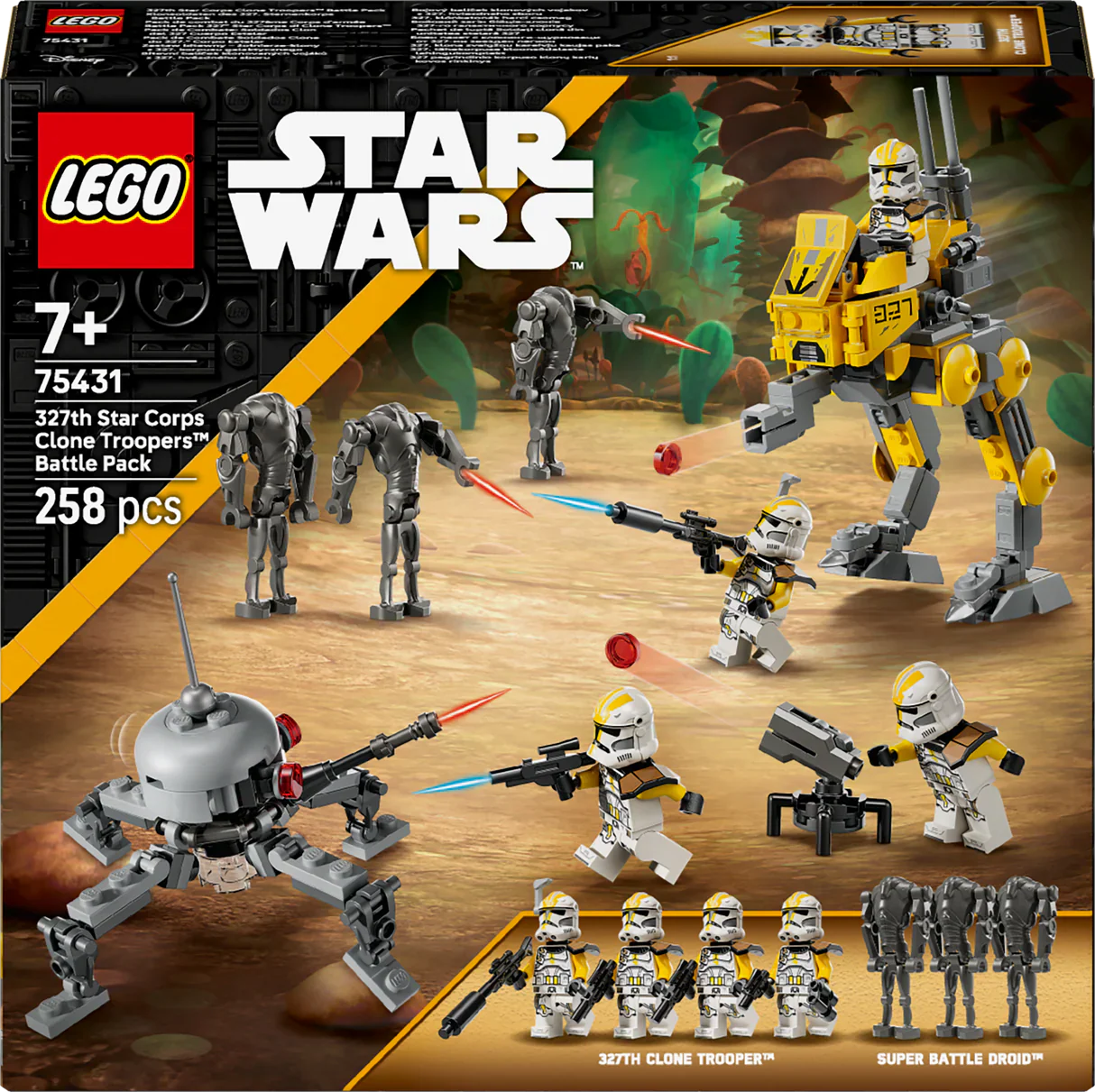 Lego Star Wars 327Th Star Corps Clone Troopers Battle 75431