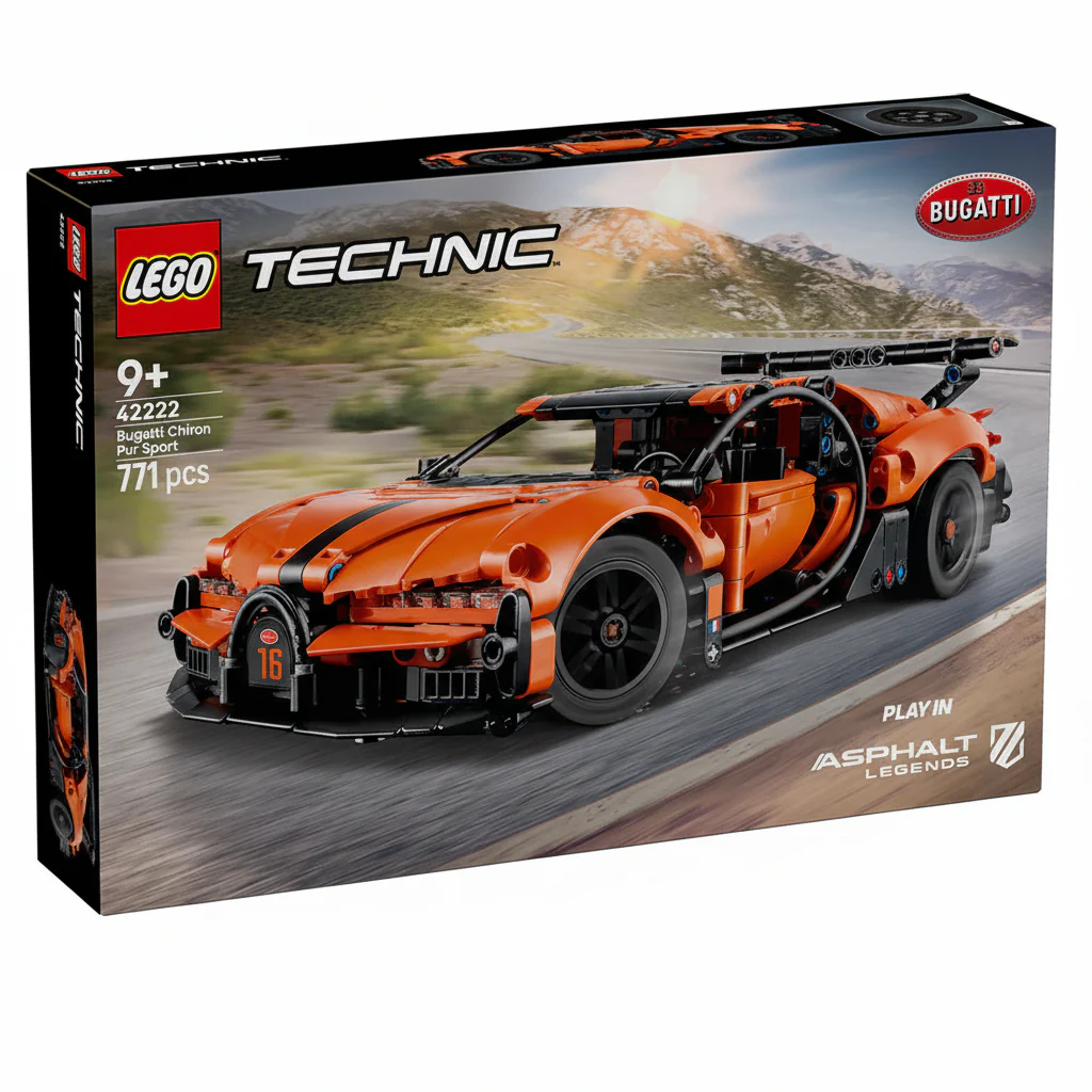 Lego Technic Bugatti Chiron Pur Sport Hypercar 42222