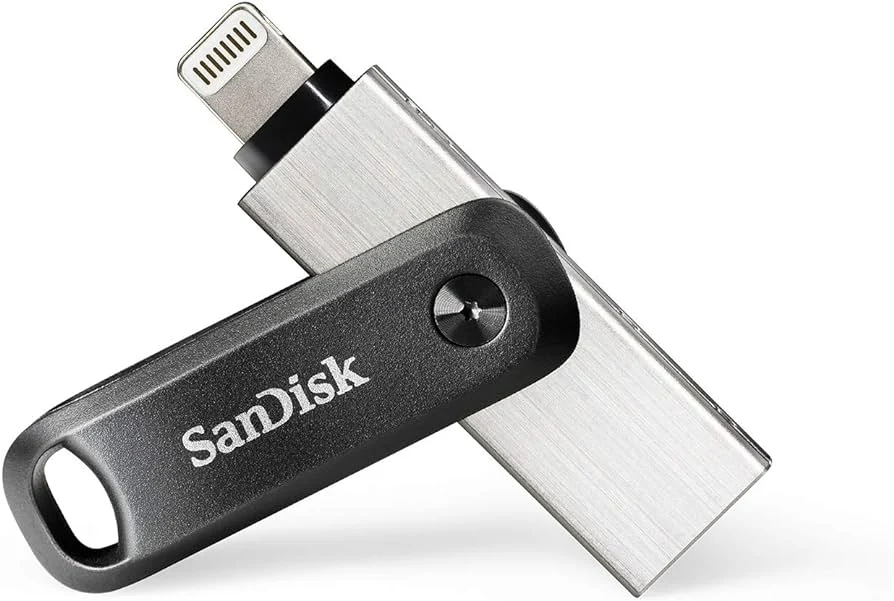 Lightning Flash Drive 128GB SanDisk iXpand Go , USB 3.2 Gen1 , for use in Apple Lightning products , Silver , SDIX60N-128G-GN6NE