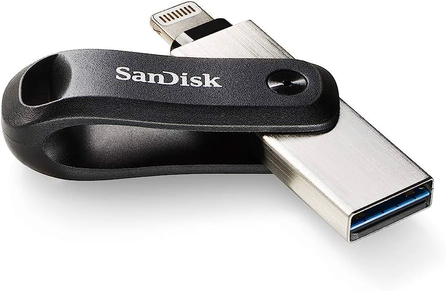 Lightning Flash Drive 64GB SanDisk iXpand Go , USB 3.2 Gen1 , for use in Apple Lightning products , Silver , SDIX60N-064G-GN6NN - Image 2
