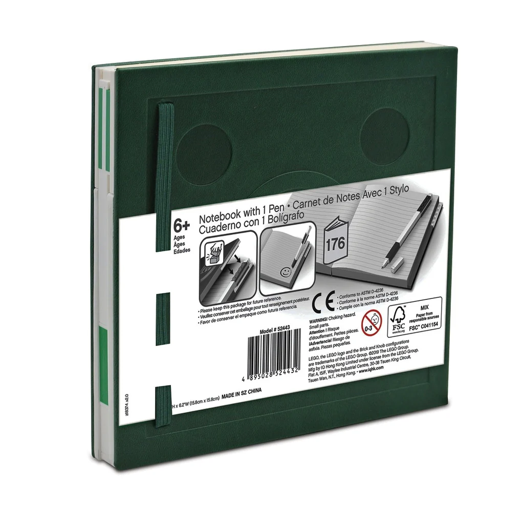 Locking Agenda Lego With Gel Pen - Green - Image 3