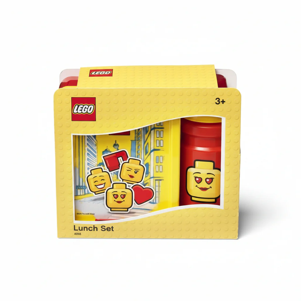 Lunch Set Lego Classic Red Iconic Girl
