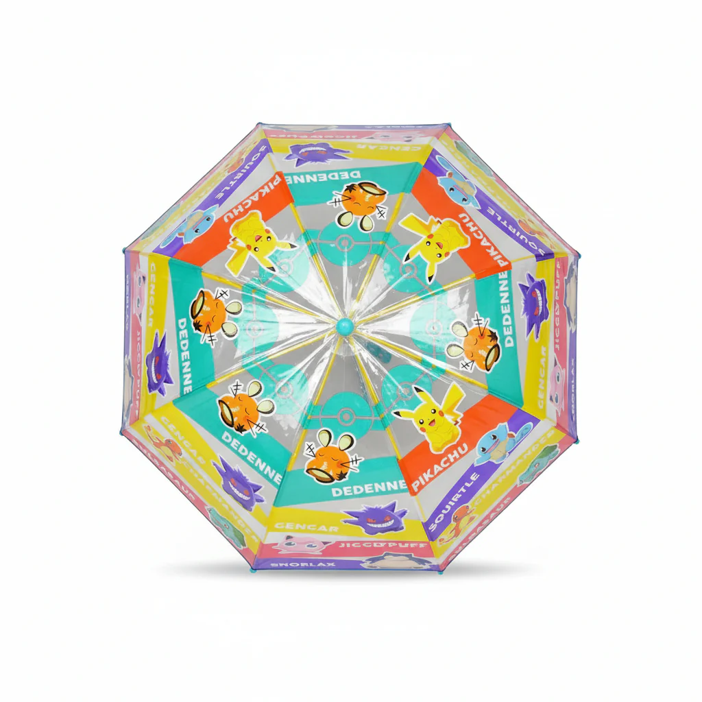 Manual Umbrella Pikachu & Friends Transparent