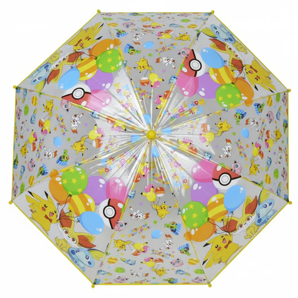 Manual Umbrella Pikachu & Party Transparent