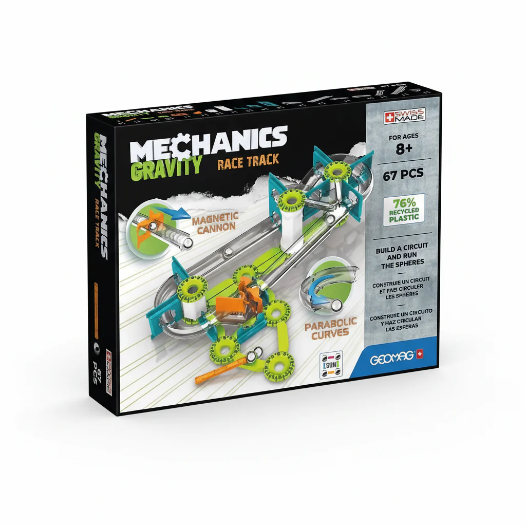 Mechanics Motion Geomag Race Track 67pcs