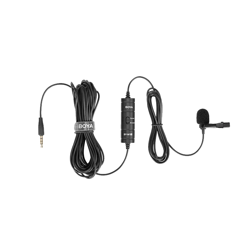 Microphone BOYA BY-M1 Smart , Wired mic Universal Lavalier , 3.5mm jack , Black , BY-M1S - Image 3