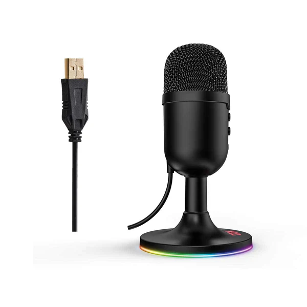 Microphone Redragon Pulsar Streaming GM303 , RGB , Omni-Directional 360° , Black - Image 3