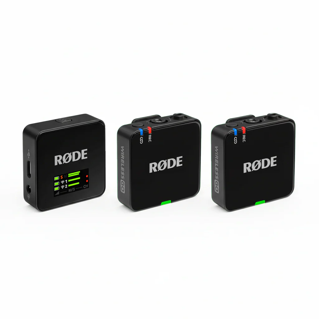 Microphone RODE Wireless GO III , Dual Channel Wireless Microphone System , 2x Transmitters 1x Receiver , WIGOGEN3