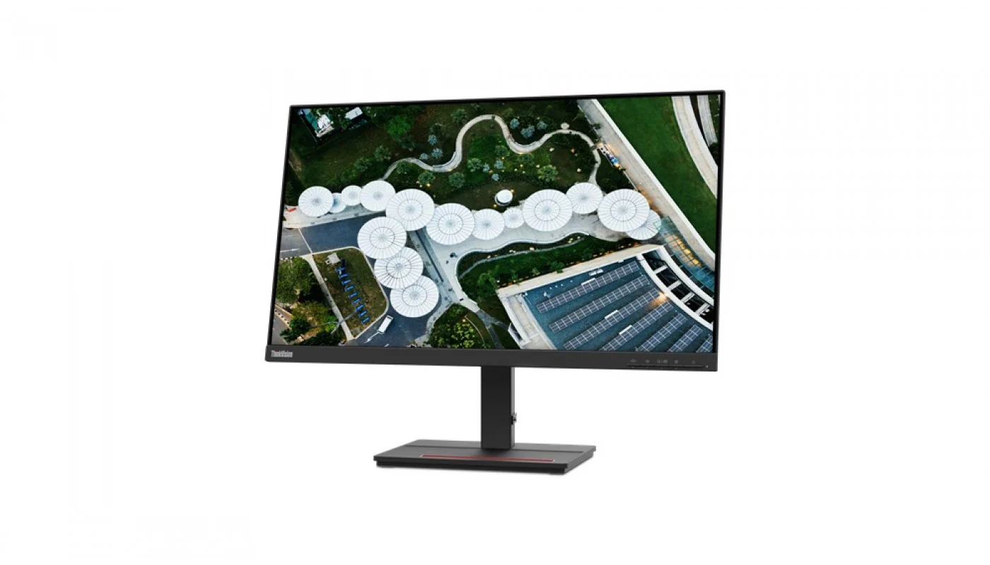 Monitor 23.8″ Lenovo ThinkVision S24e-20  FHD 1920x1080p 75Hz VA 72% NTSC , 1x VGA 1x HDMI , VESA , Black , 62AEKAT2EU , 3Y - Image 2