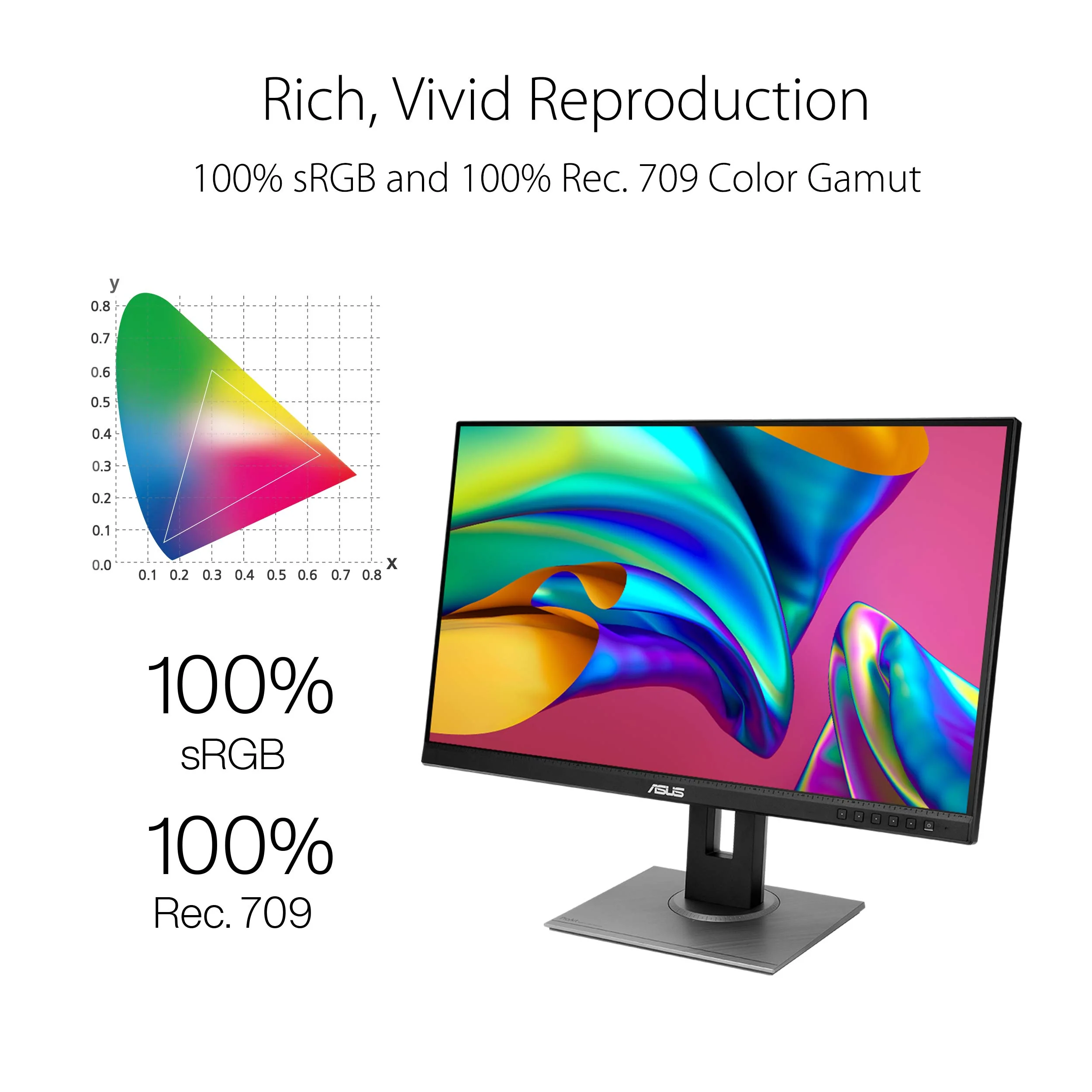 Monitor 27" ASUS ProArt PA278QV, Professionals , QHD 2560x1440p IPS , HAS , 90LM05L1-B01370 , 1Y - Image 2