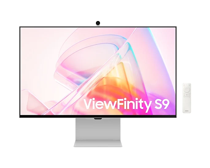 Monitor 27" Samsung ViewFinity S9  5K  5120x2880p 5K IPS 99% DCI-P3 60Hz , Designed for Productivity and PRO's , Thunderbolt4  MiniDP WebCam , HAS , Smart + Remote , White/Silver , LS27C902PAUXEN , 1Y - Image 3