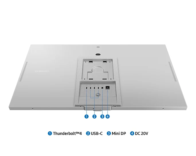 Monitor 27" Samsung ViewFinity S9  5K  5120x2880p 5K IPS 99% DCI-P3 60Hz , Designed for Productivity and PRO's , Thunderbolt4  MiniDP WebCam , HAS , Smart + Remote , White/Silver , LS27C902PAUXEN , 1Y - Image 6