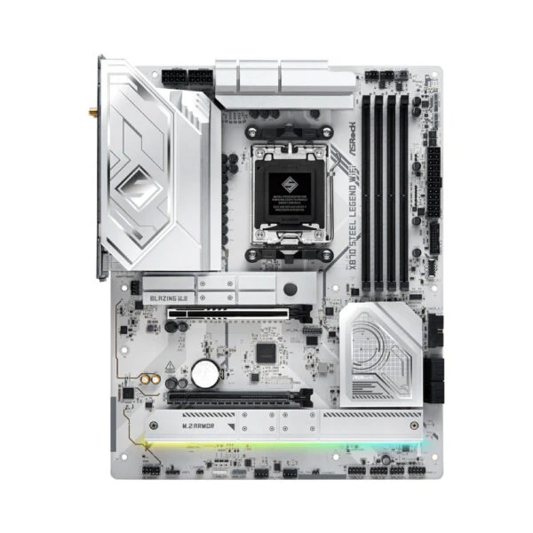Motherboard ASRock X870 Steel Legend WiFi , ATX , DDR5 , Socket AM5 , Wireless7 BT5.4 , 14+2+1 VRM - Image 2