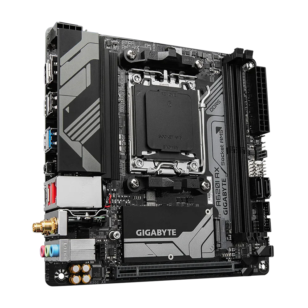 Motherboard Gigabyte A620I AX , DDR5 , Mini ATX , Socket AM5 , 5+2+1 VRM - Image 3