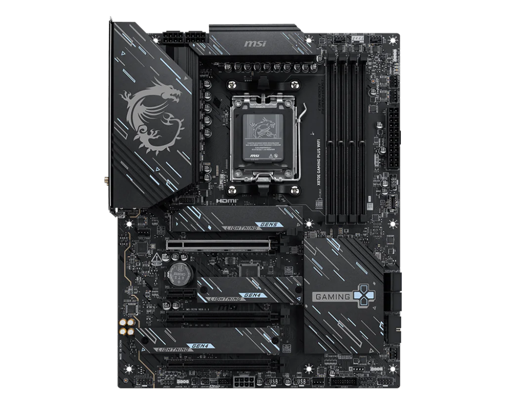 Motherboard MSI X870E Gaming Plus WiFi7 BT5.4 , ATX , DDR5 , Socket AM5 , 14+2+1 , 911-7E70-001 - Image 2