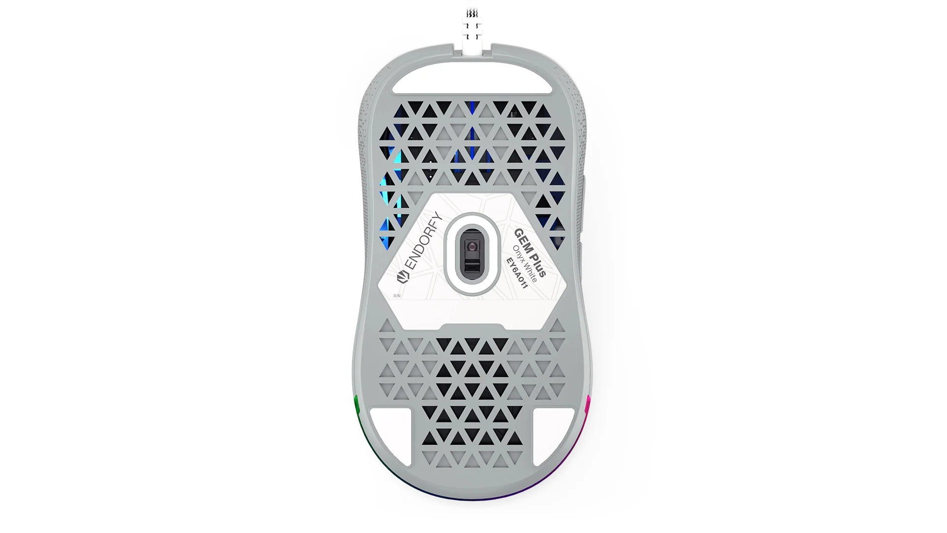 Mouse ENDORFY GEM Plus ARGB , 19K DPI , USB-A Cable 1.8m , Onyx White , EY6A011 - Image 4