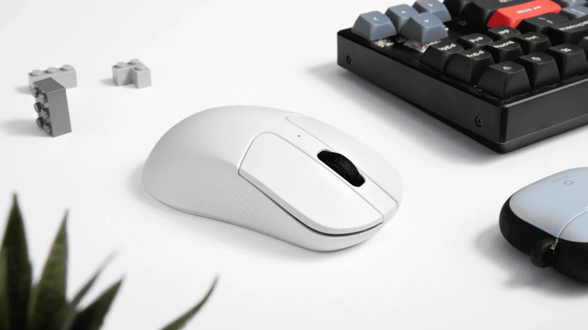 Mouse Keychron M3 Mini 8k , Wireless and Bluetooth BT5.3 , Ultra lightweight 55gram , White  M3M-A24 - Image 3