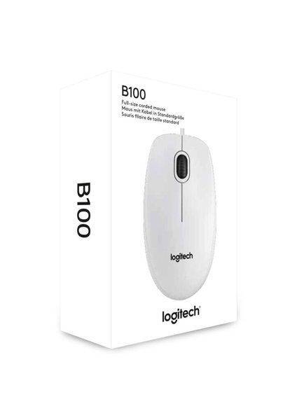 Mouse Logitech B100 - USB - white