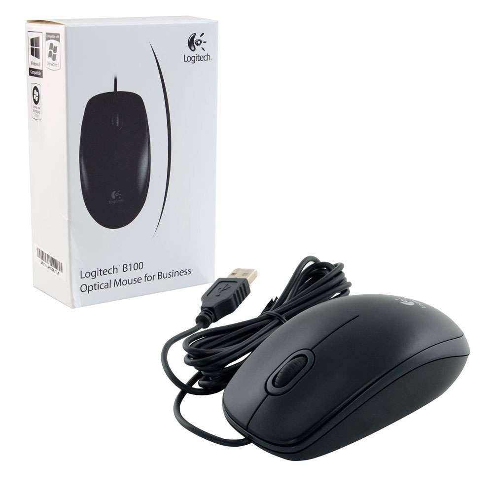 Mouse Logitech B100 , Wired , Business/Office/Call Center , USB-A , Black , 910-003357 - Image 4