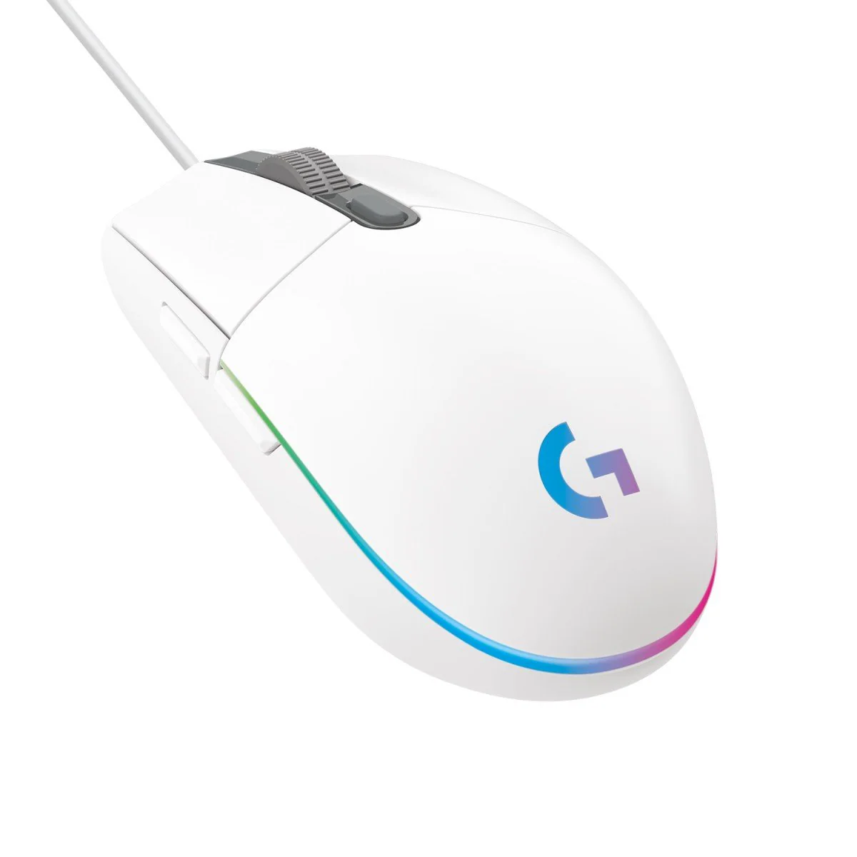 Mouse Logitech G203 , Lightsync ARGB , 8K DPI , USB-A Cable , White , 910-005797 - Image 2