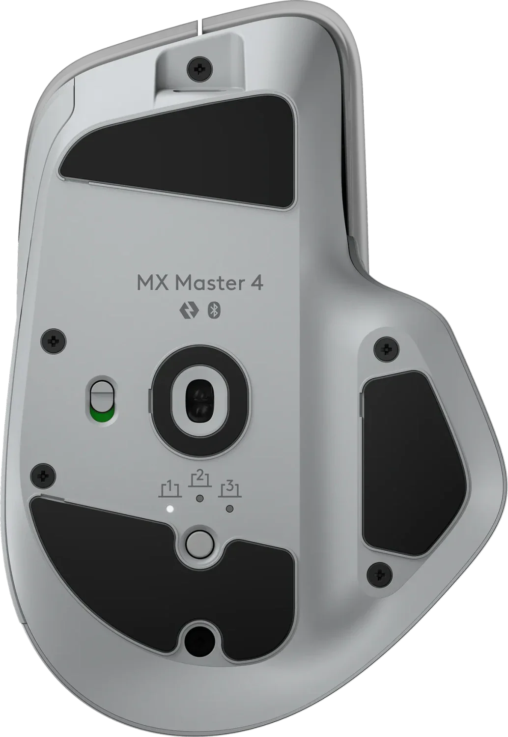 Mouse Logitech MX Master 4 , Wireless + Bluetooth , White Light Gray , 910-007563 - Image 2