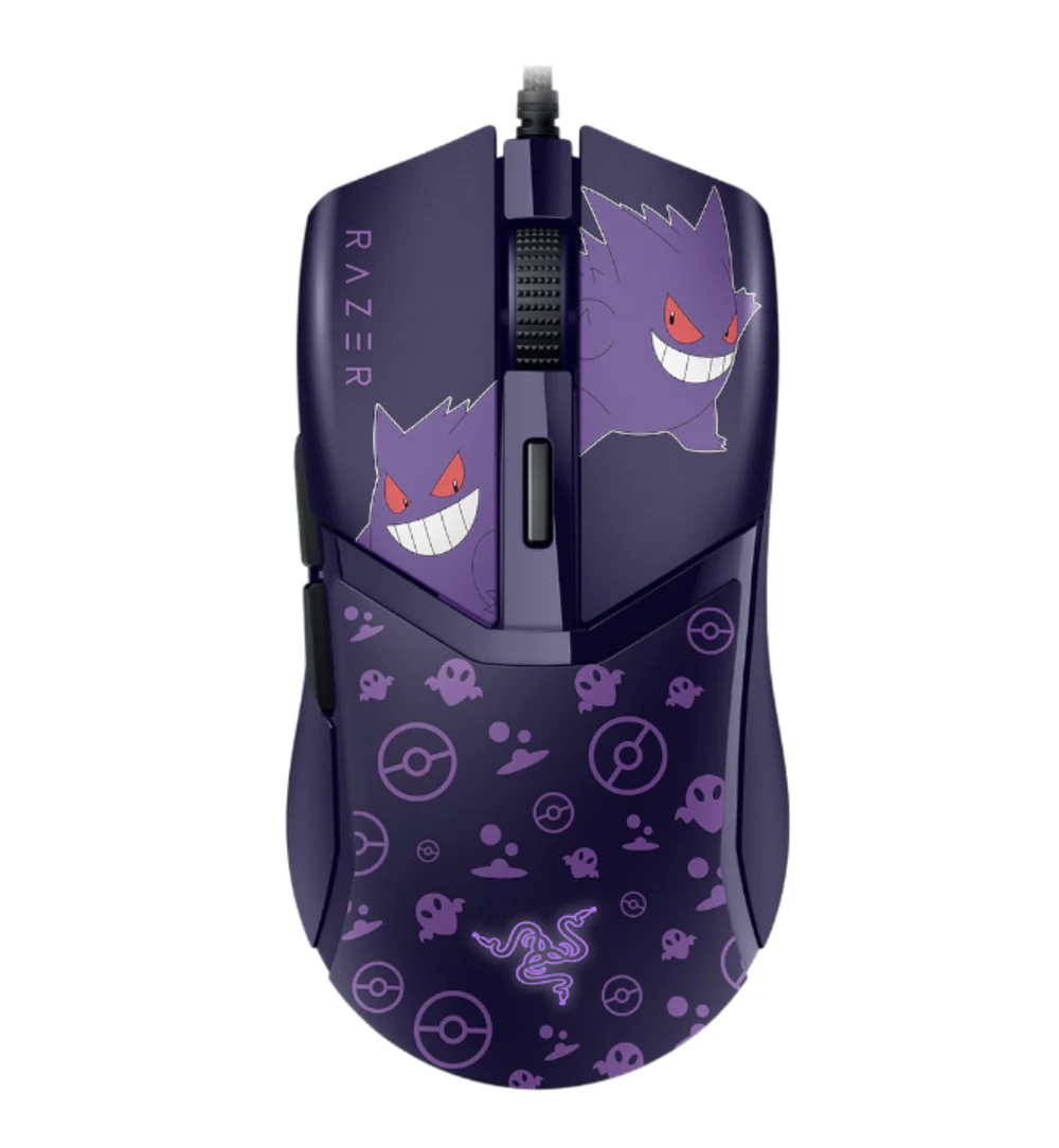 Mouse Razer COBRA Pokemon Gengar Edition , 8.5K DPI 58g Lightweight Gaming Purple RZ01-04650700-R3M1