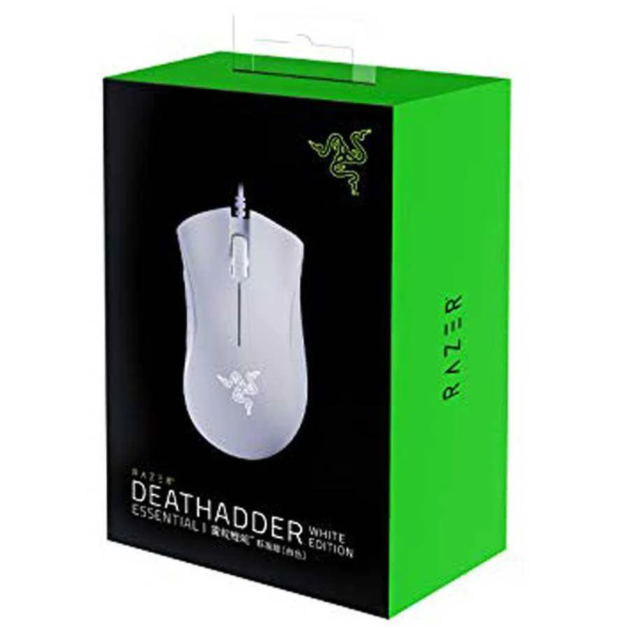 Mouse Razer DeathAdder Essential Ergonomic Chroma RGB White RZ01-03850200-R3M1