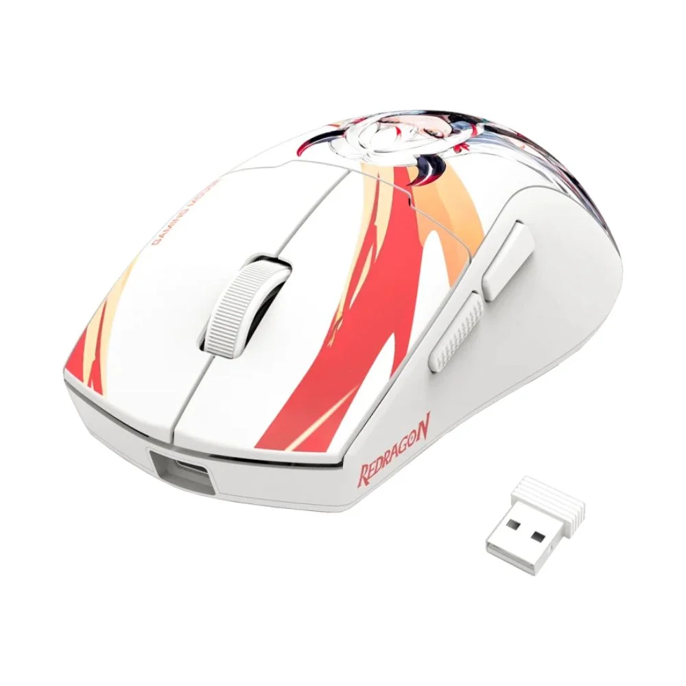 Mouse Redragon K1NG MAX AKG , 1K Hz , 26K DPI , 57Gram UltraLight , Wireless/Bluetooth/Wired , Yellow , M918-MAX-1K - Image 2