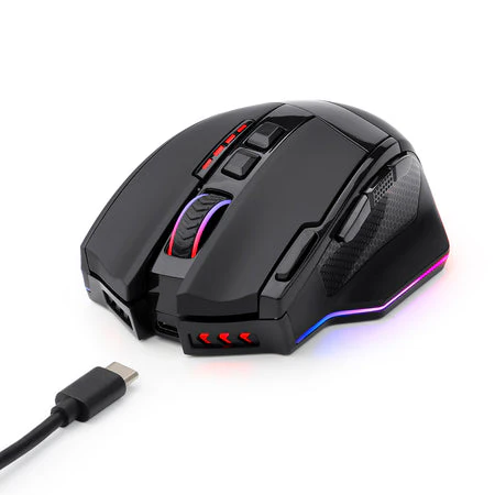 Mouse Redragon M801 Sniper Pro , 16K DPI ,Two-Way connectivity WiFi Wireless and Wired USB-A , Black , M801P-RGB - Image 3