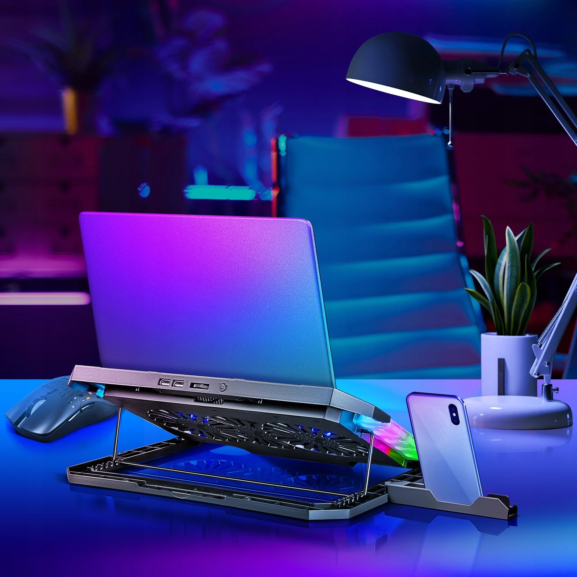 Notebook Accessory Defender NS-502 , up to 15.6" , Active Cooling , Black - Image 9