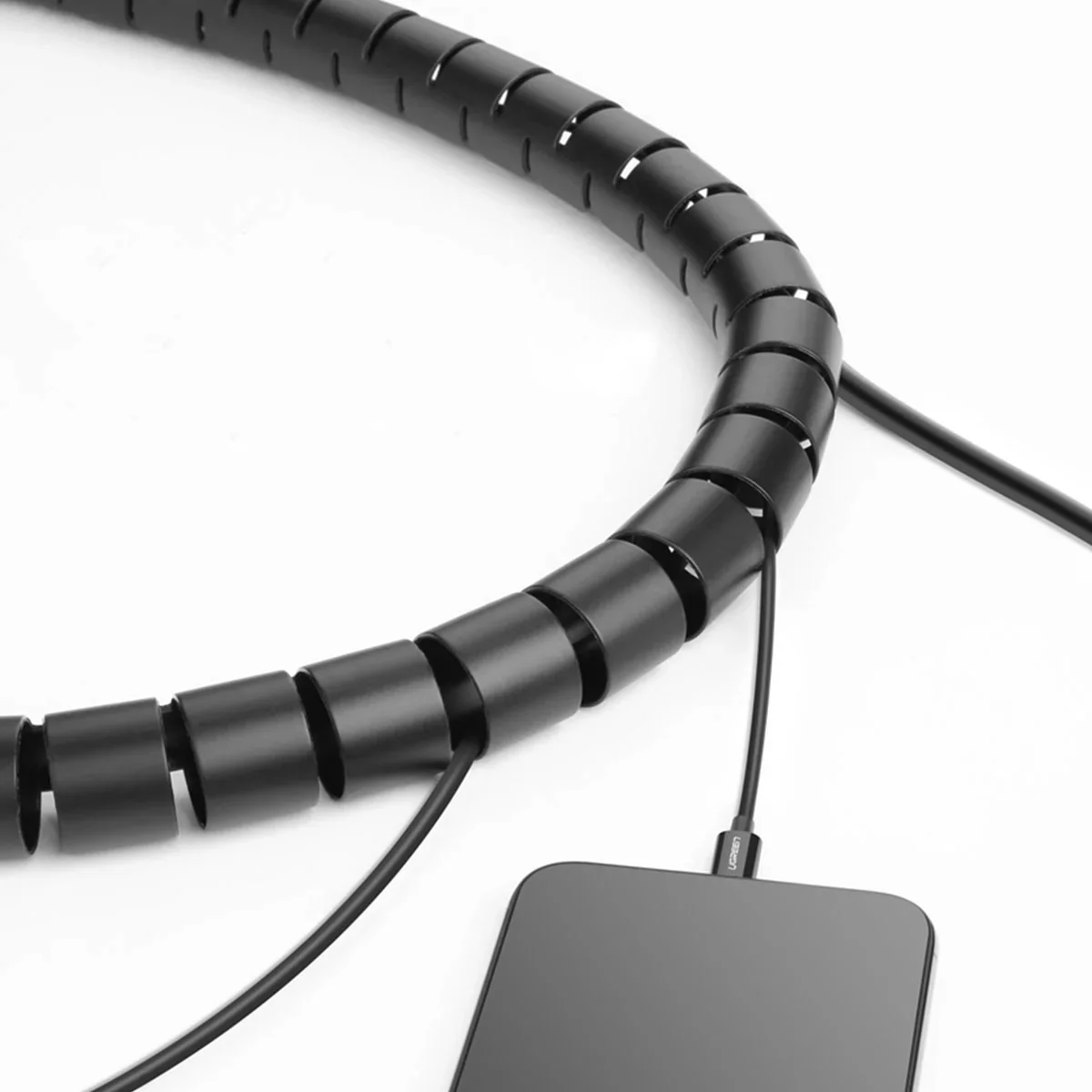 Organiser Cable Ugreen , cover for cables , 1.5 m , Black , LP121 - Image 2