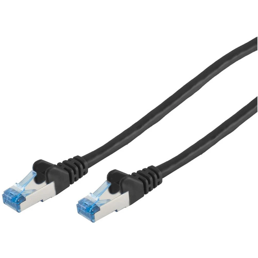 Patchcable 1m , CAT5e RJ45 F/UTP , Black , 75112