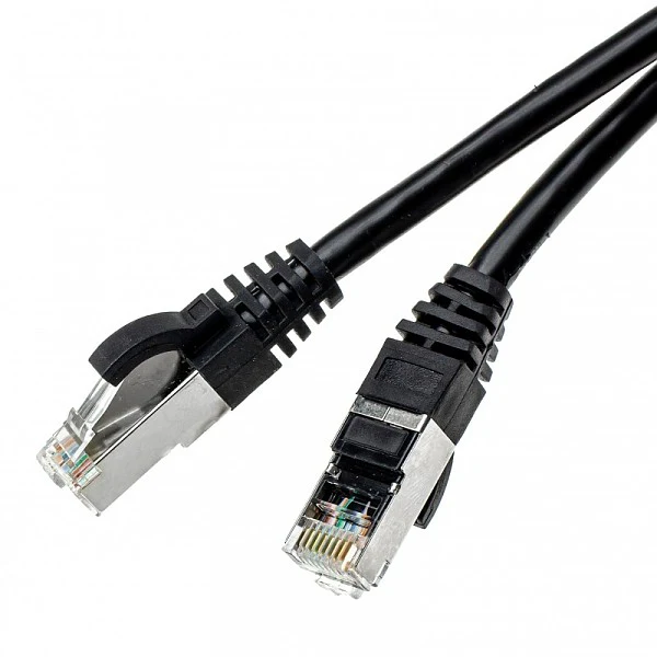 Patchcable 2m , CAT6a RJ45 S/FTP PiMF , Black , 75712-S