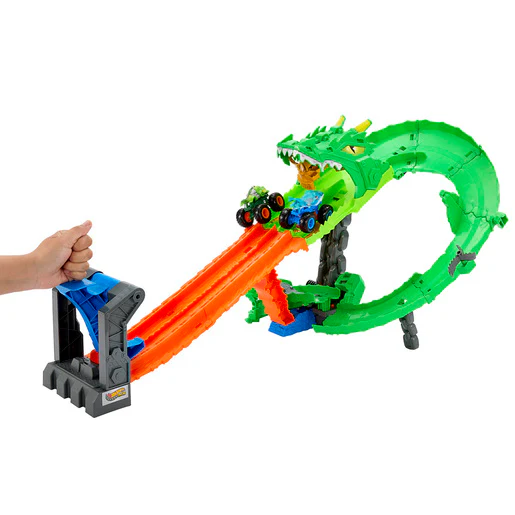 Playset Hot Wheels Monster Trucks Sharks vs. Dinos Dragon - Image 2