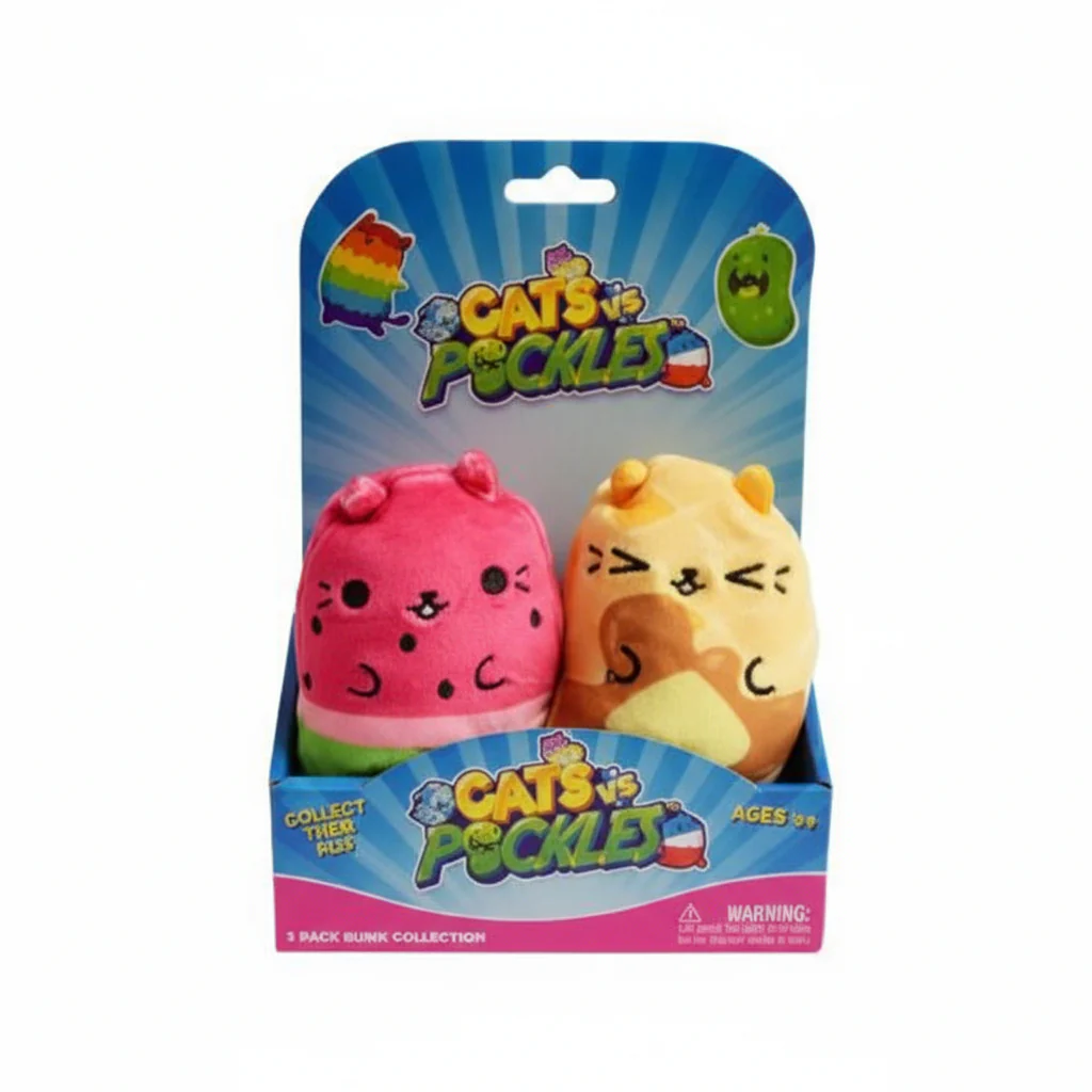 Plush Cats vs. Pickles Themed 2 Pack Series 1