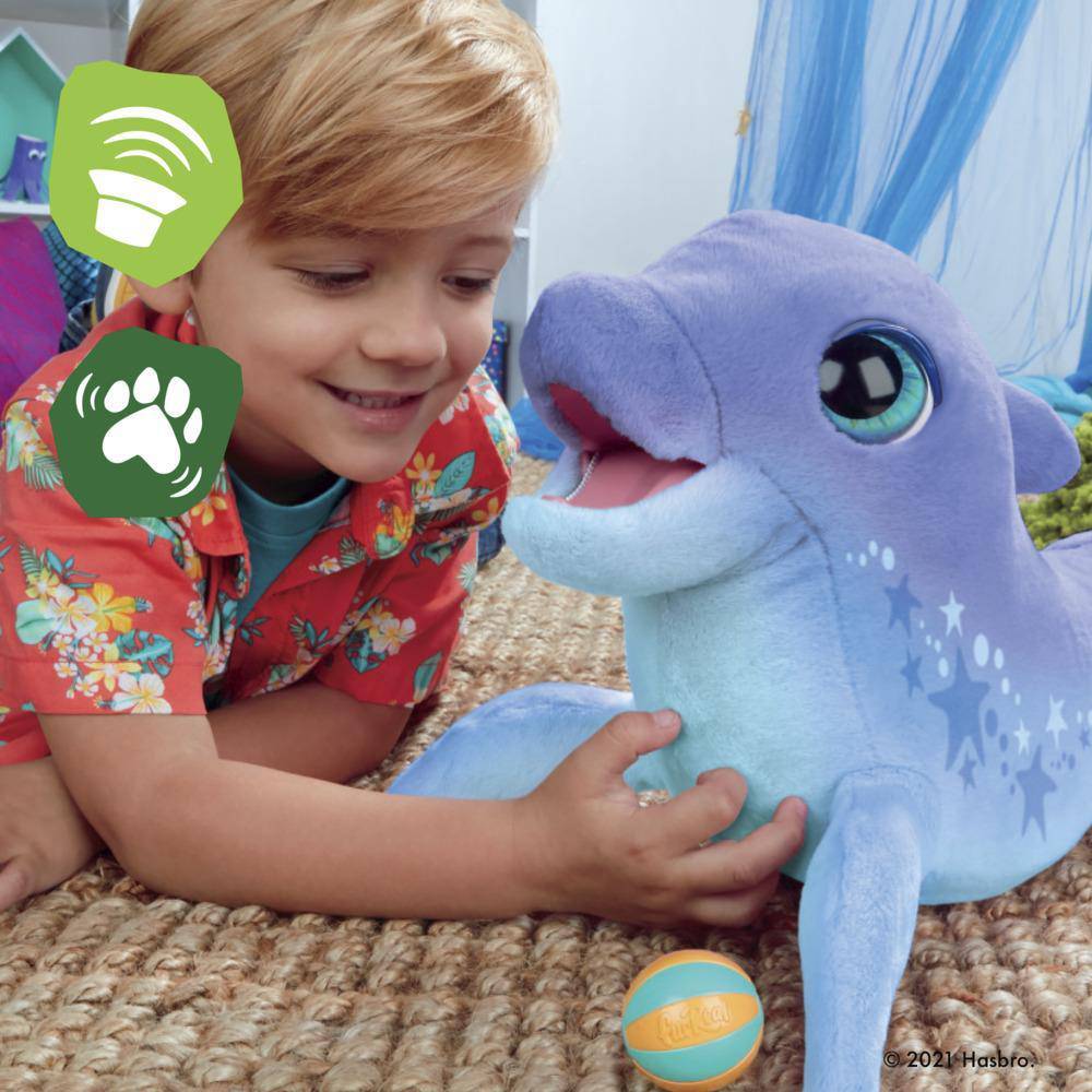 Plush FurReal Friends Dazzlin Dimples My Playful Dolphin - Image 8