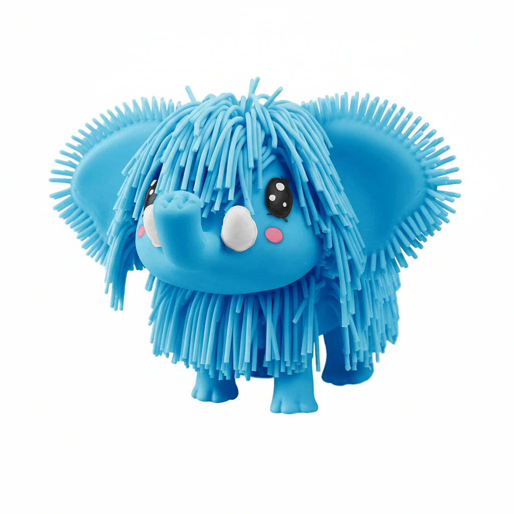 Plush Jiggly Pets Elephant Blue
