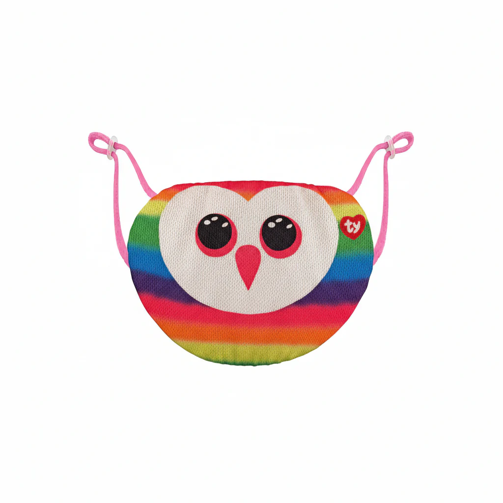 Plush Ty Mask Owen Multicolor Owl 12cm