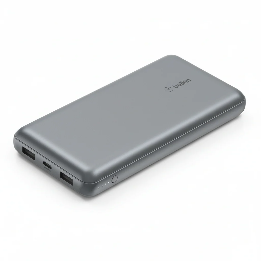 Power Bank 20,000mAh Belkin BoostCharge , 2x USB-A  1x USB-C Ports , up to 15W Fast Charge , Space Grey , BEL-0038