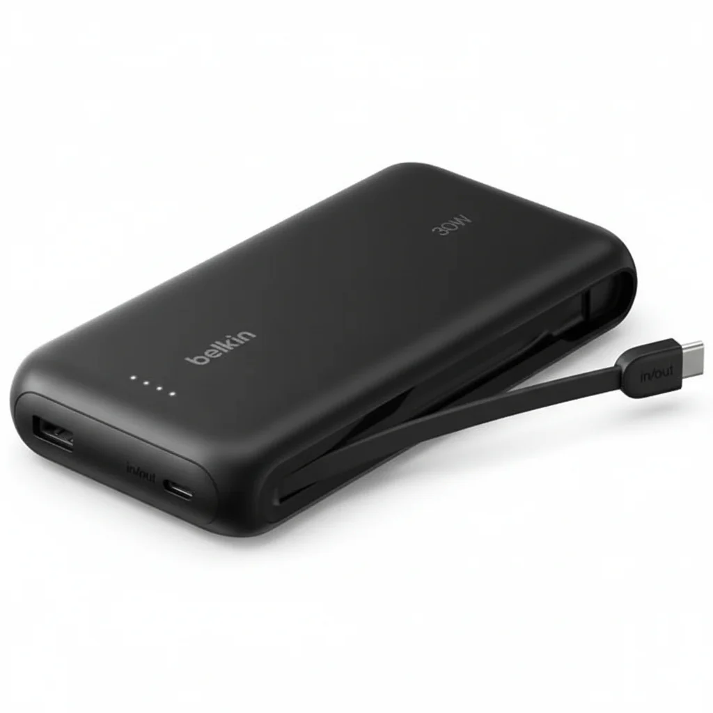 Power Bank 20,000mAh Belkin for Nintendo Switch 2 , built-in USB-C cable , Black , ENA013HQBK - Image 2