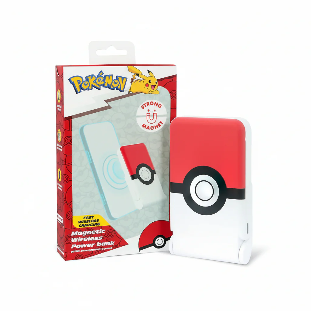 Power Bank 5,000mAh OTL Pokémon Pokeball Magnetic Wireless