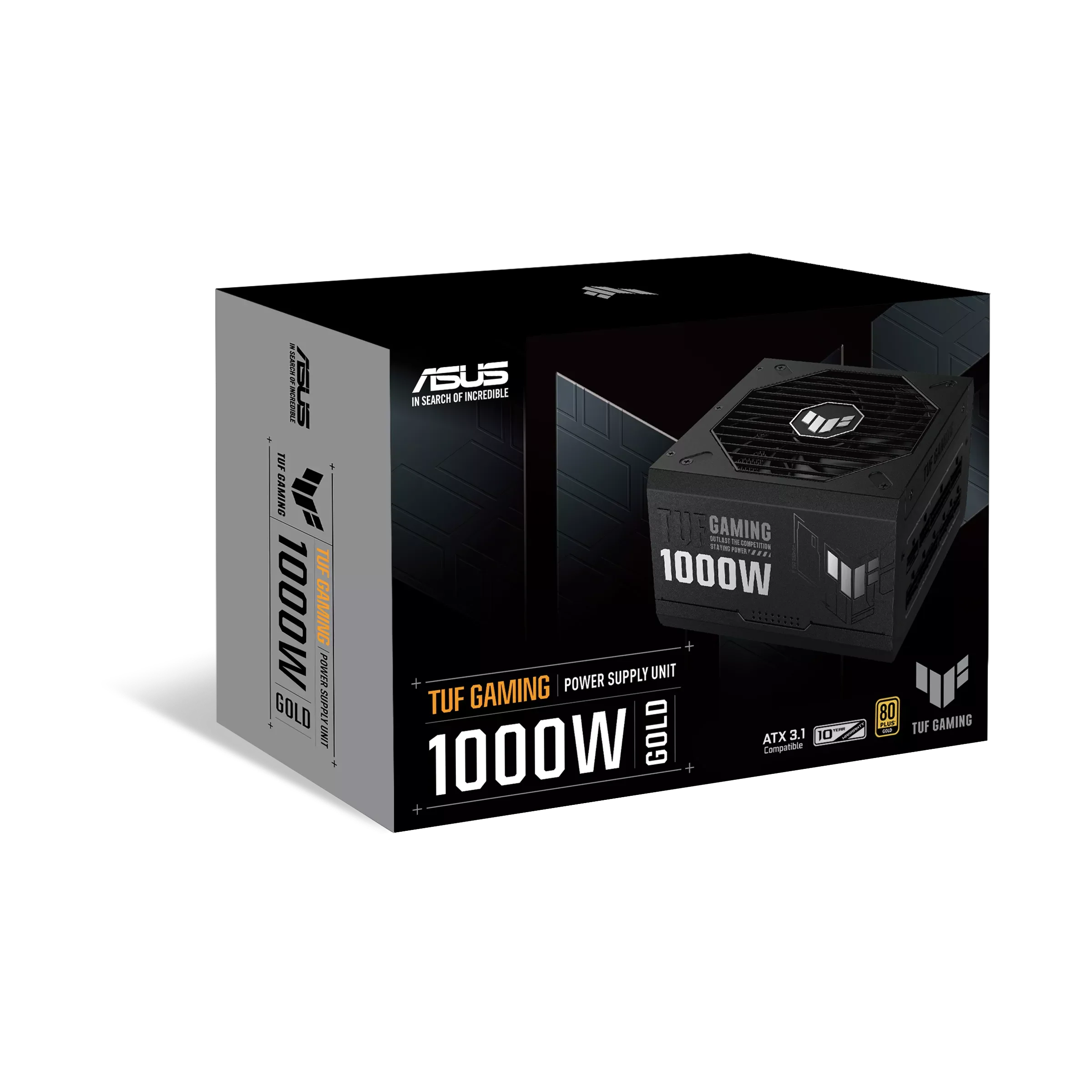 PSU 1000W ASUS TUF , ATX 3.1 , PCIe Gen5.1 600w , 80+ Gold , Black , 90YE00S1-B0NA00 - Image 5
