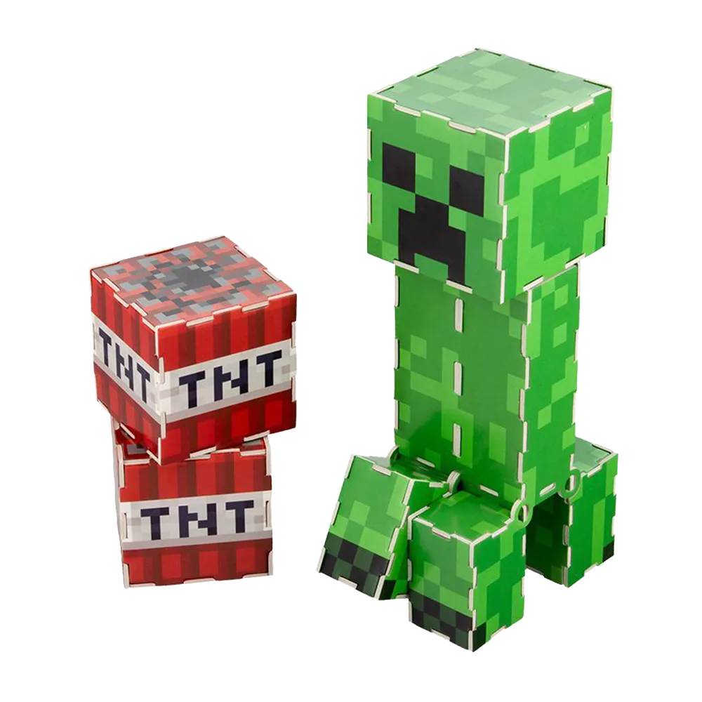 Puzzle 3D Minecraft Creeper Construction Kit - Image 2