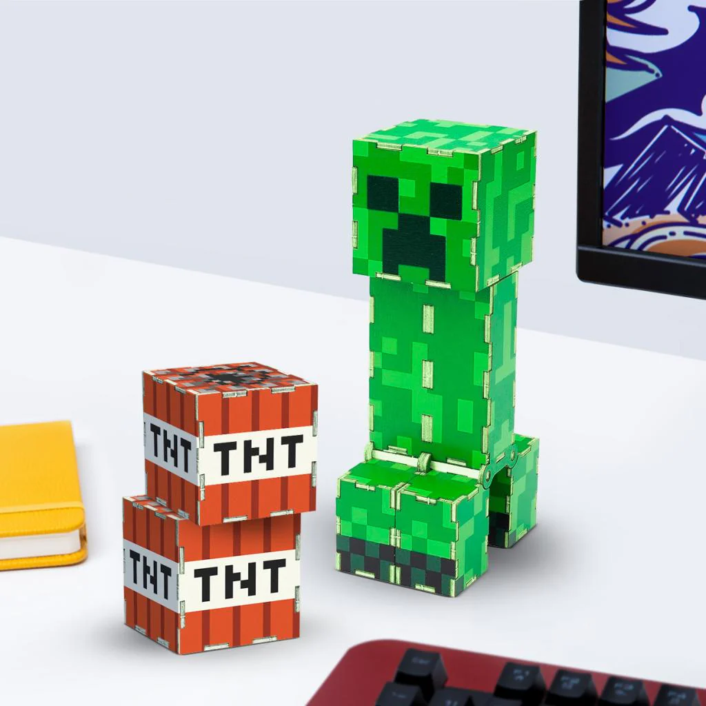 Puzzle 3D Minecraft Creeper Construction Kit - Image 3