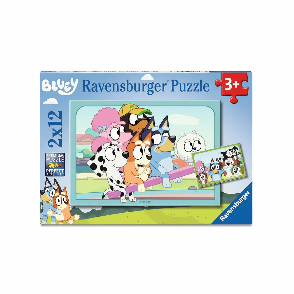 Puzzle Fun With Bluey 2x12 Pcs